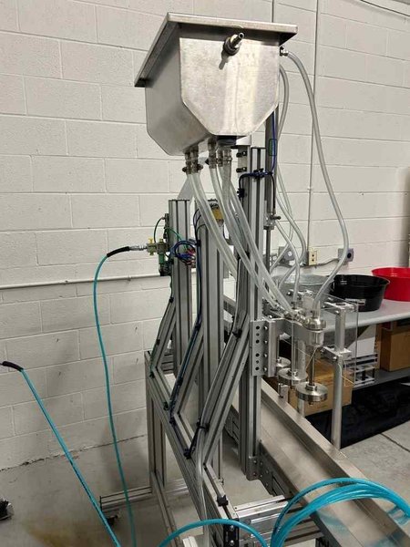 DK Technologies Micro Bottler MB04 Filling and Capping Machine, 2018 – Includes 4 HP California Air Tools 60040CAD 60-GAL Steel Tank Air Compressor w/ Auto Drain