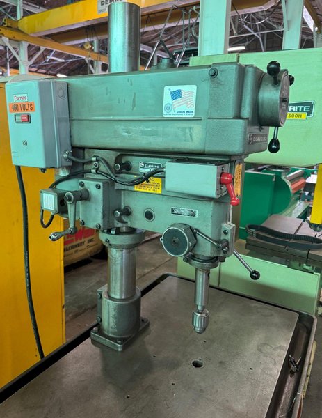 20&quot; Clausing Single Spindle Drill, V-Speed 150-2000 RPM, 24&quot; x 40&quot; Tbl., 3 MT, 1.5 HP
