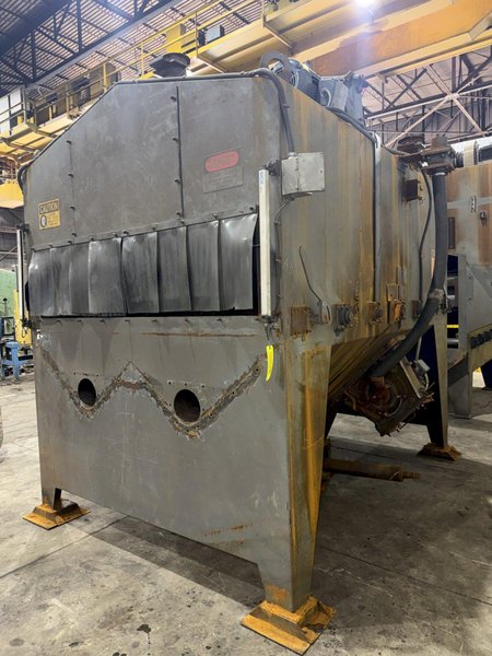 72" WIDE x 16" HIGH PANGBORN MODEL #ES1821-125 TOP &amp; BOTTOM PLATE SHOT BLAST MACHINE, WITH DUST COLLECTOR: YOBRO #25181