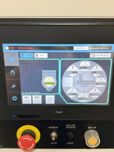 Doosan DVF 5000 5-Axis VMC, 2022 – 18K Spindle, 120 ATC, Through Spindle Coolant/Air, 8 Pallet Changer, Probing, Mist Collector, Conveyor