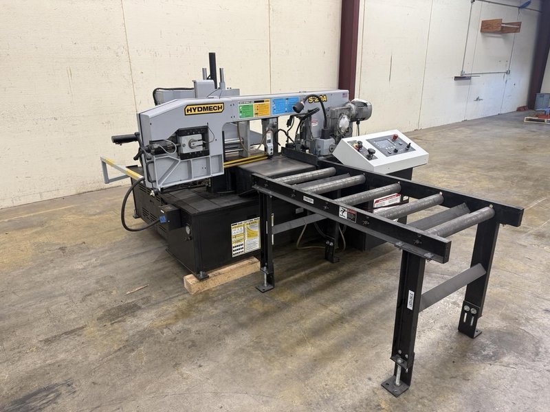 13″ X 18″ HYD-MECH S-20A Automatic Horizontal Band Saw, 2015 – Roller Tables, Very Clean
