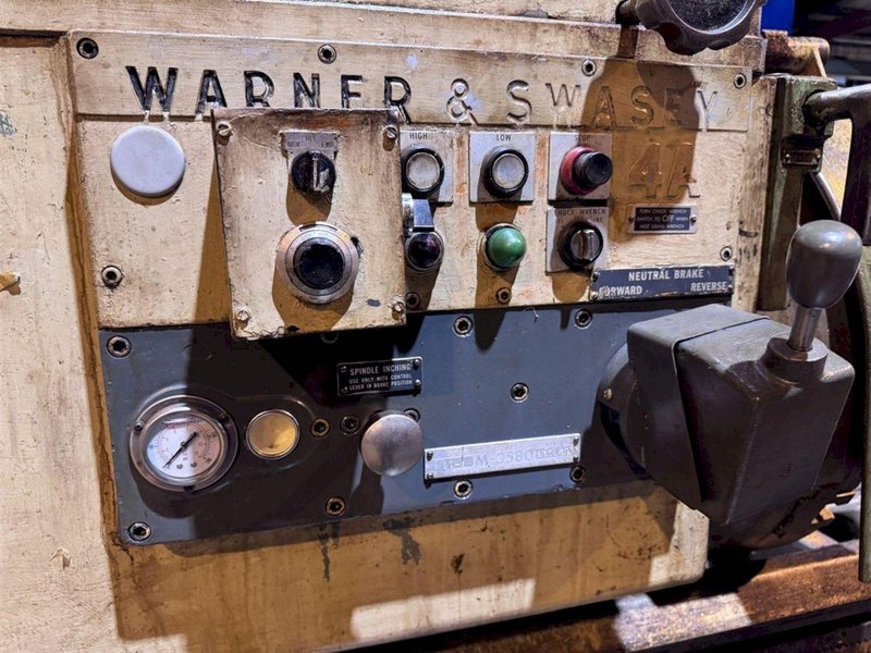 WARNER &amp; SWASEY M–3580  SQUARE HEAD TURRET LATHE. STOCK # 1107725