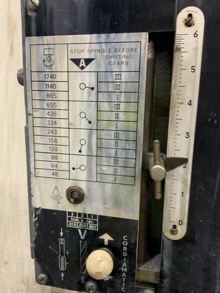 32" WILTON MODEL #32100 SINGLE SPINDLE DRILL: STOCK #81057