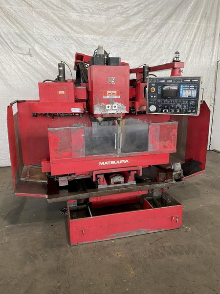 MATSUURA MC-500V-DC TWIN SPINDLE VERTICAL MACHINING CENTER. STOCK # 1052222