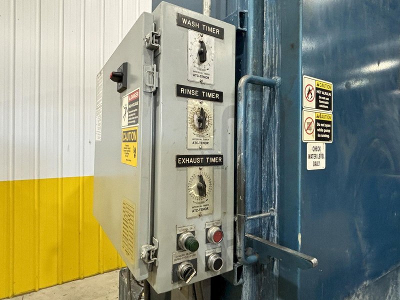 48&quot; TABLE X 72&quot; HIGH PMW MODEL #812-72 ROTARY TABLE PARTS WASHER, ELECTRIC HEAT: STOCK #21884