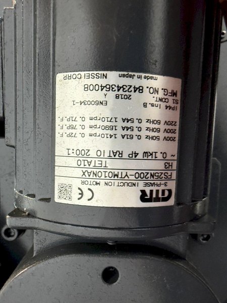 MOSNIC RD3C-112A CHIP CONVEYOR (2018). STOCK # 0776425.