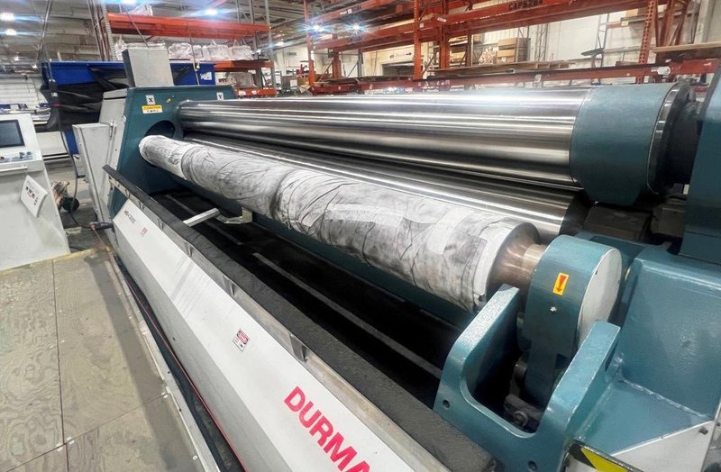 3/8" X 10" DURMA MODEL HRB-4 32260 4-ROLL CNC PLATE ROLL