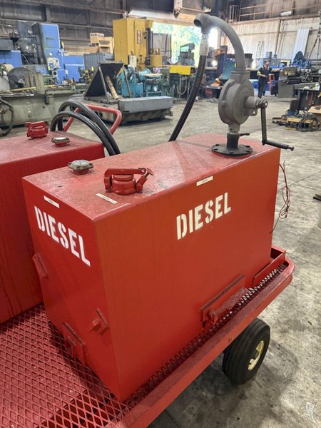 2 TANK DIESEL GAS ROLLING TRANSFER TOW CART: YOBRO #23997