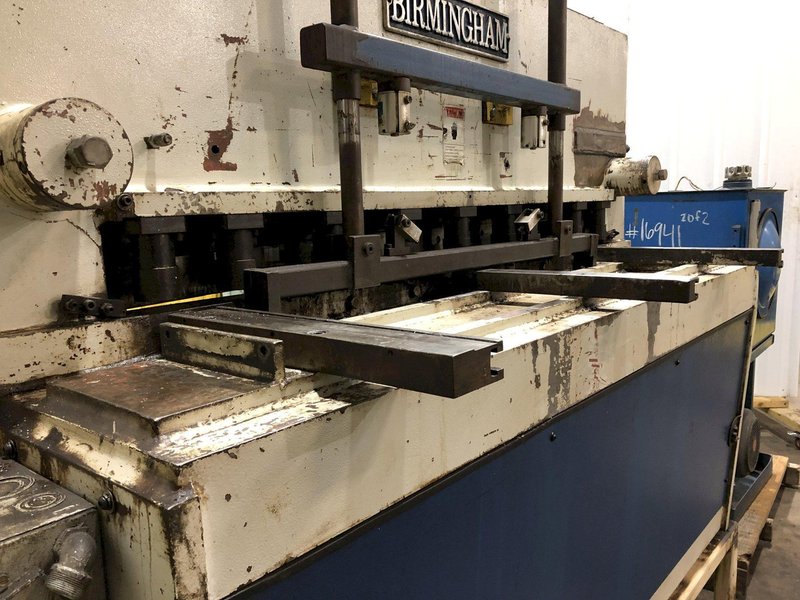 48" X 3/16" BIRMINGHAM MODEL #H-0445 HYDRAULIC SHEAR: STOCK #16941