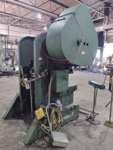 80 TON ROUSSELLE MODEL #8B-48 GAP FRAME PUNCH STAMPING PRESS, 6" STROKE: STOCK #20727