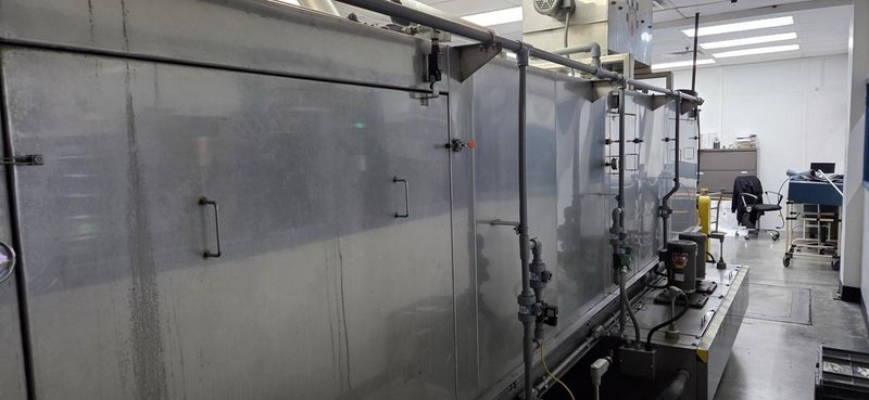 Accutherm 2-Stage Immersion Heated Wash and Rinse System, 2013 – 705 Gallon Capacity, Stainless Steel, Blow-Off Drying