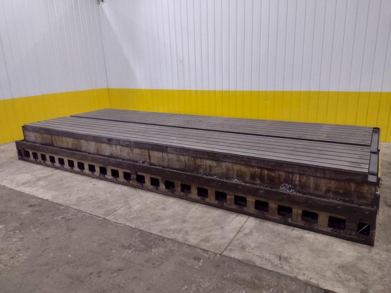 270” X 92” HEAVY DUTY T-SLOTTED SET-UP TABLE: STOCK #22996