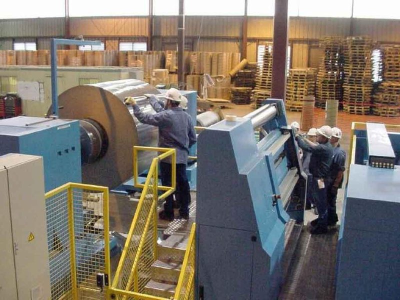 72" x 0.015" x 40,000lb Kampf Aluminum Slitting Line