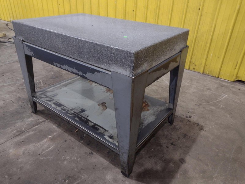 48" X 30" X 6" BLACK PLATCO GRANITE SURFACE PLATE TABLE : YOBRO 25960