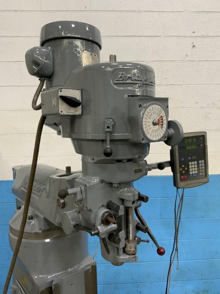 1-1/2 HP BRIDGEPORT RAM TYPE VERTICAL MILL:  STOCK #76551