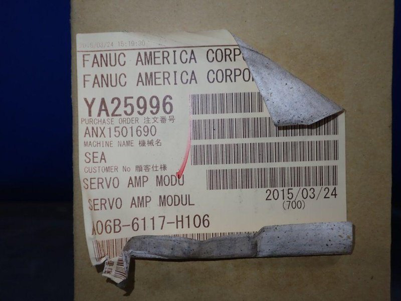 FANUC SERVO AMPLIFIER MODULE  -  A06B-6117-H106