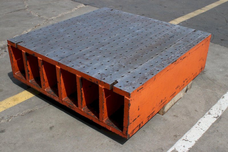 53-1/2" X 54" X 16" DRILLED &amp; TAPPED PLATE: STOCK #76524