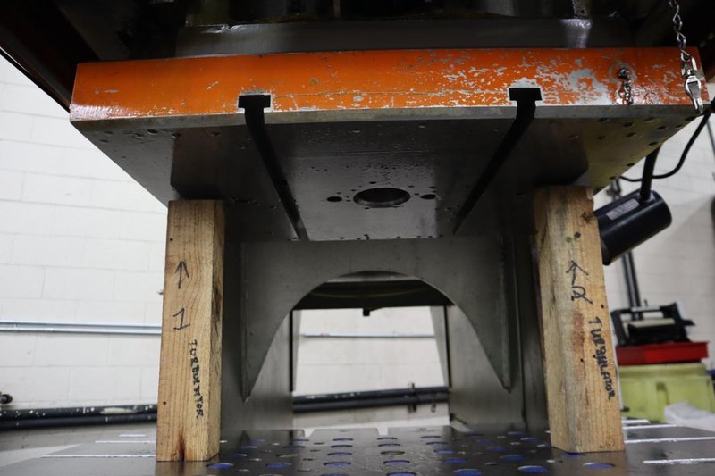 Pacific 110 PF-OBS Hydraulic Press, 110 Ton, 8.25&quot;Stroke, Dual Palm Buttons