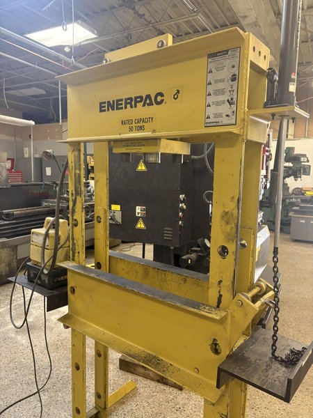 Enerpac 50-Ton Model IPE5005 H-Frame Hydraulic Press with Electric Pump