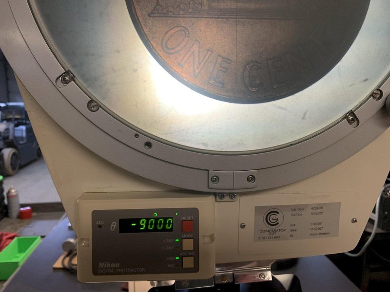 12&quot; NIKON Model V-12BD Bench Top Vertical Beam Optical Comparator, S/N 1100207.