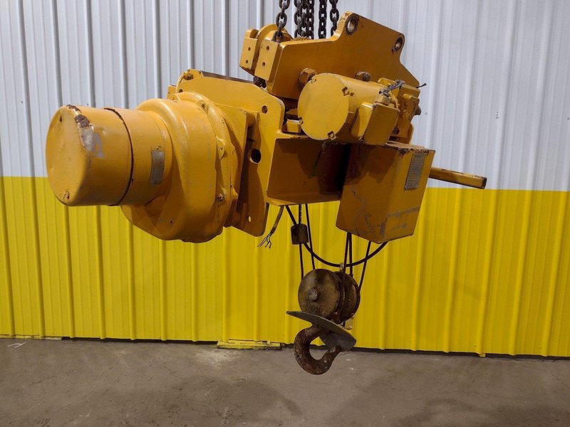 5 TON YALE MODEL #BE050X026L15S CABLE HOIST WITH POWER TROLLEY: STOCK #25557
