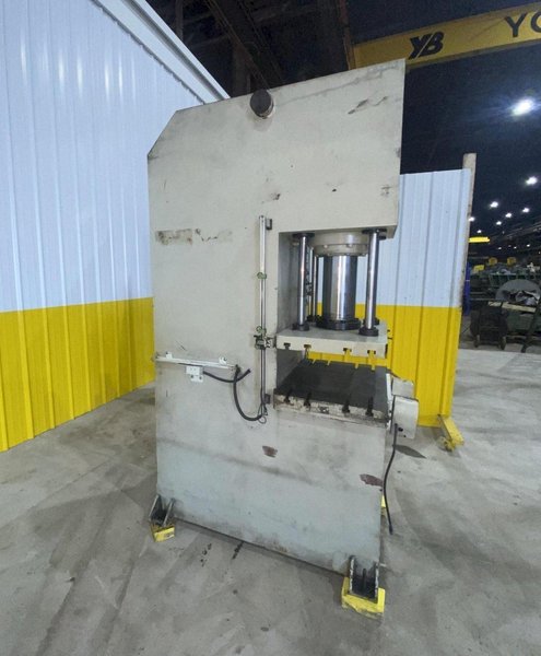 50 TON YIFANG MODEL #YC-50T HYDRAULIC C-FRAME PRESS, 15.75" STROKE: STOCK #20191