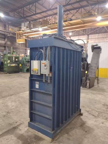 60" x 30" JV CRAM-A-LOT MODEL #60 DOWNSTROKE CARDBOARD VERTICAL BALER: STOCK #23602