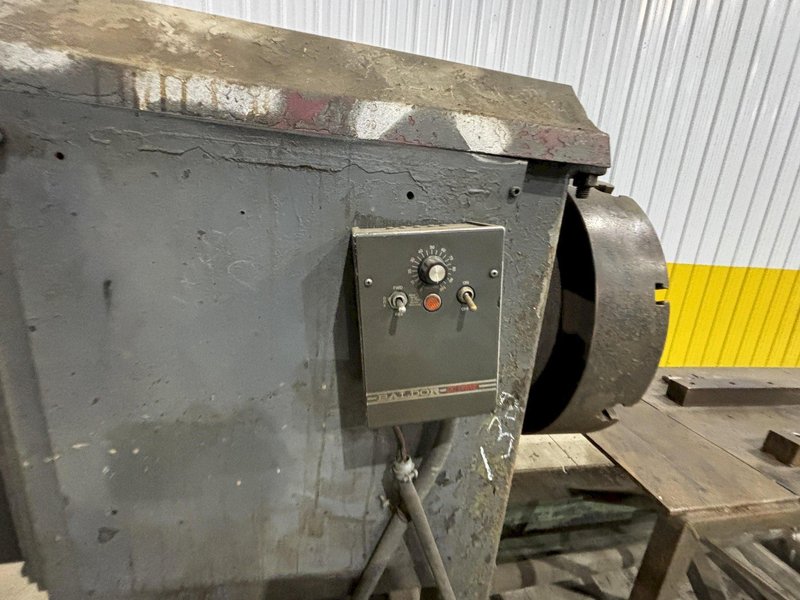 12&quot; HOLLOW SPINDLE DRILCO ROTARY PIPE WELDING POSITIONER W/ MOBILE PIPE STANDS: STOCK #21898