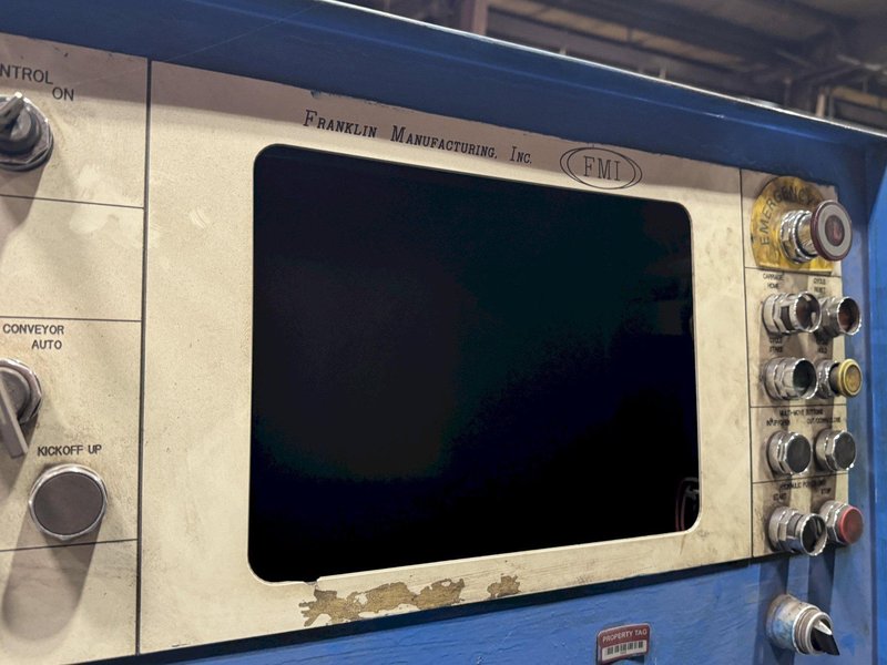 196 TON X 18” WIDTH X 1” FRANKLIN MODEL #B5196-20 AUTOMATIC HYDRAULIC SHEAR &amp; PUNCH MACHINE: STOCK #23392