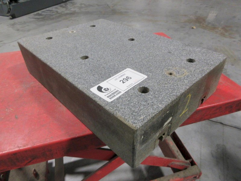 Granite Surface Plate Gray with T-Slotted Bottom 18" x 12" x 4"- Auction Item