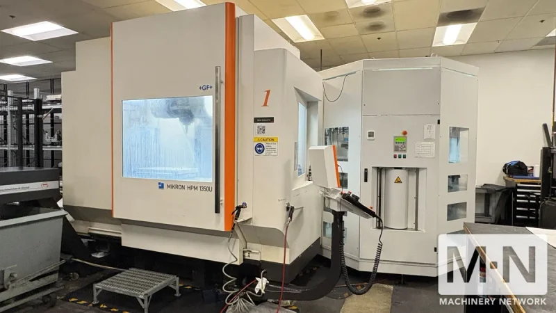 +GF+ Mikron HPM 1350U CNC 5-Axis Vertical Machining Center, 2015