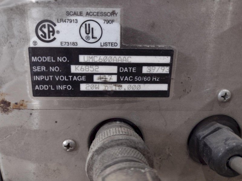 10,000 LBS BRECHBUHLER MODEL #UMC600AAAC PLATFORM FLOOR SCALE: STOCK #21653