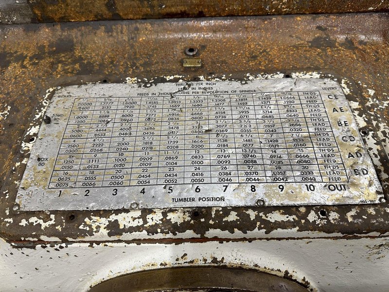 32" X 168" AMERICAN PACEMAKER HEAVY DUTY ENGINE LATHE, 3" HOLE: STOCK #20075