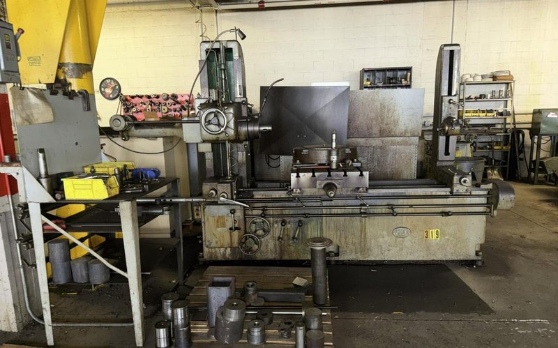 48" X 24" YODER HORIZONTAL BORING MILL WITH TOOLING. STOCK # 0545626
