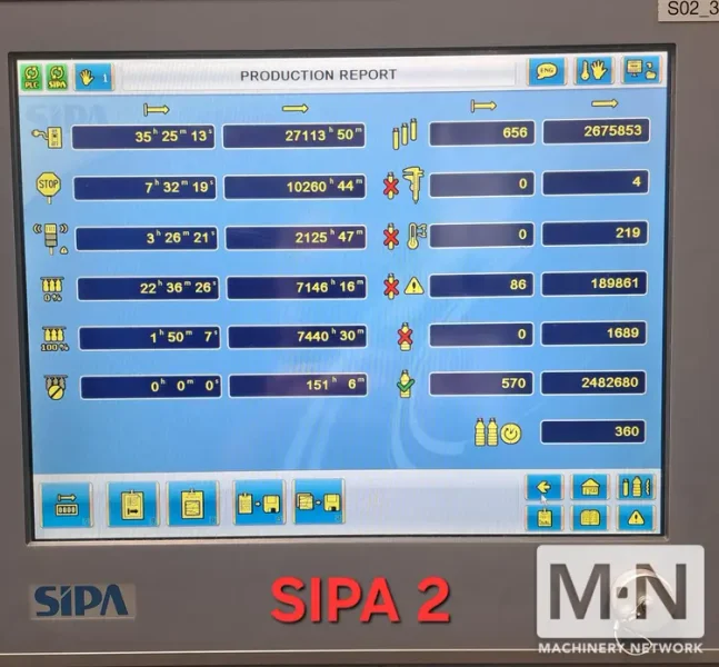 SIPA MODEL SFL 1 XL INJECTION BLOW MOLDING MACHINE MFG 2015 ( 2) AVAILABLE