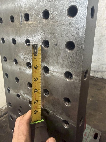 10" WIDE X 48" TALL X 20" DEEP DRILLED AND TAPPED ANGLE PLATE SET. STOCK # 0222726