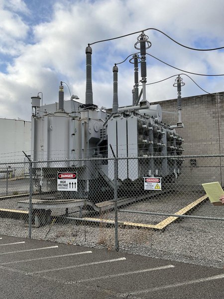 #3 cranker (not available now) HICO Three Phase Shell Form Transformer, Rated Capacity  81000/108000/135000 KVA, 345000 HV, 13800 XV, 13800 LV, Class ONAN/ONAF1/ONAF2