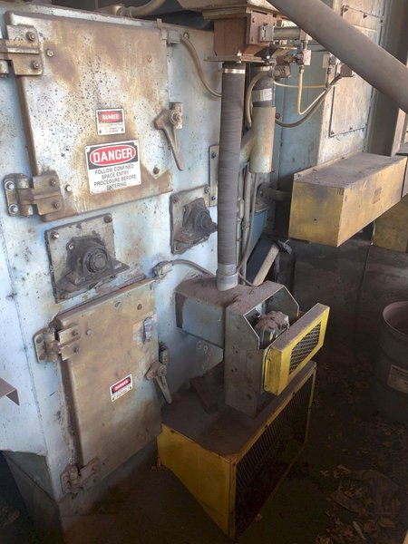 162&quot; WIDE X 6 WHEEL PANGBORN SHOT ROTOBLAST MODEL #ES-1923 TOP &amp; BOTTOM PLATE BLAST CLEANING SYSTEM: STOCK #13319