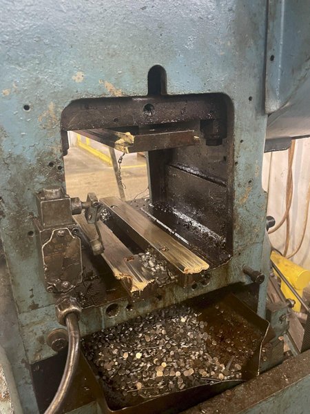 18 TON TISHKEN MODEL #COT6A4 6-WAY ADJUSTABLE CUTOFF PRESS: STOCK #15341