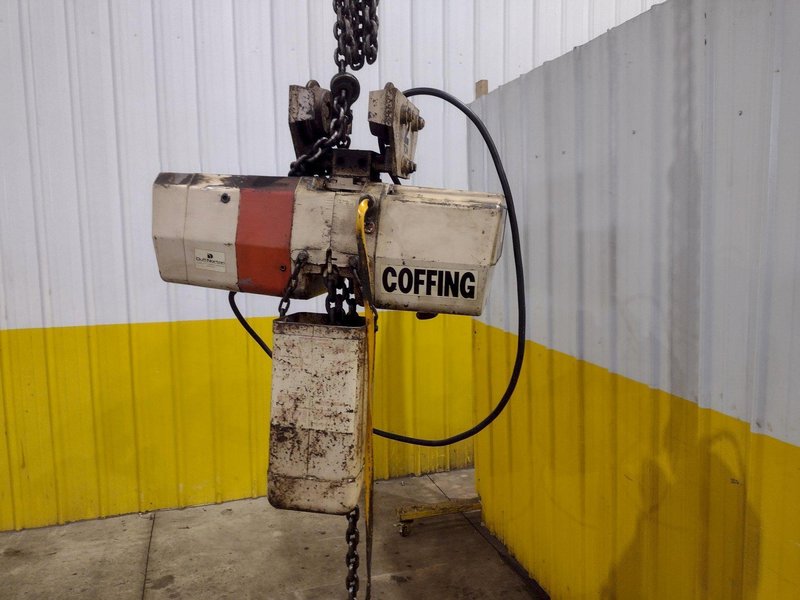 2 TON COFFING ELECTRIC CHAIN HOIST WITH TROLLEY: STOCK #24474