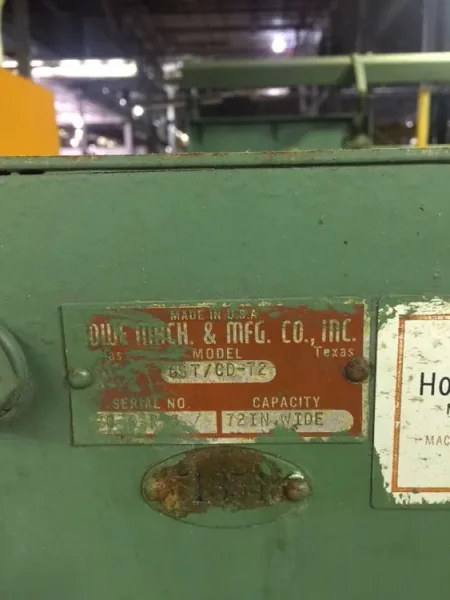 ROWE 40,000 LB X 72&quot; X .065&quot; CTL LINE, STOCK# 13685J