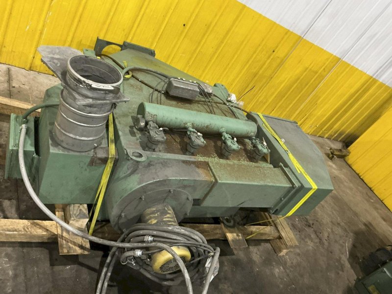 6 CU FT GOFF MODEL #6BB RUBBER BELT TUMBLE TYPE BLAST MACHINE W/ DUST COLLECTOR: YOBRO #25939