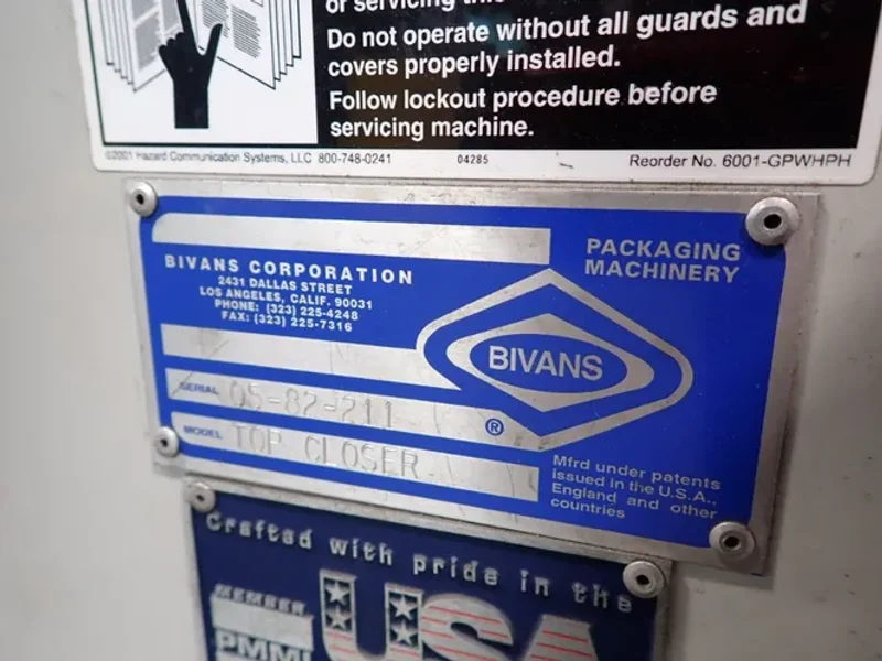 MASIPACK / BIVANS BOX ERECTOR / PACKAGING SYSTEM  -  MXCP-16 / CONVEY-O-MAT / TOP CLOSER