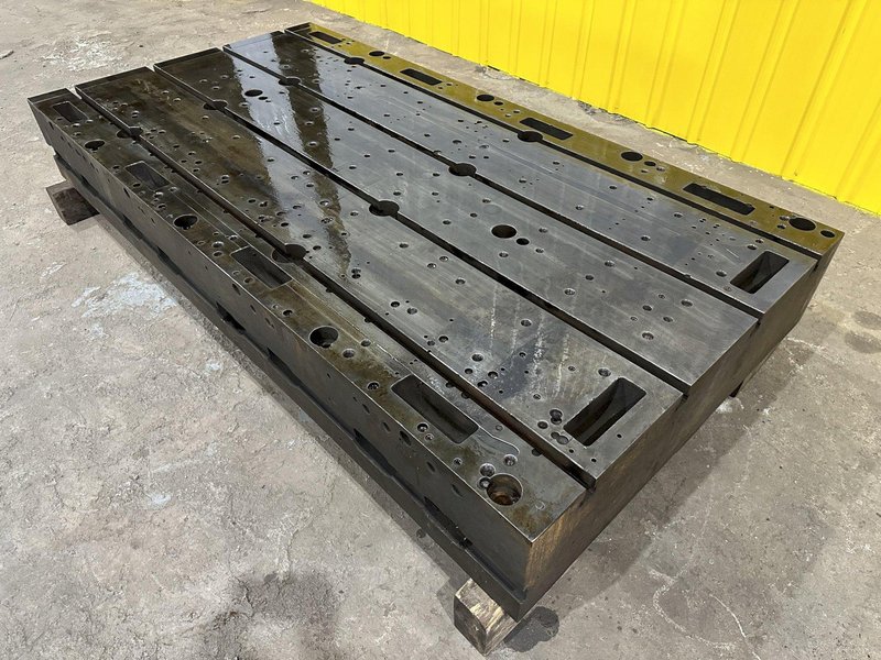48&quot; X 92&quot; X 12&quot; T-SLOTTED LAYOUT RISER TABLE / FLOOR PLATE: STOCK #19723