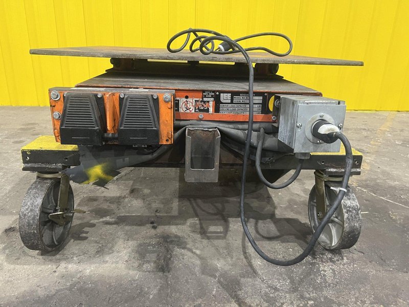 3,000 LB PRESTO MODEL XL36-30 HYDRAULIC POWER SCISSOR LIFT TABLE 110V: STOCK #20211