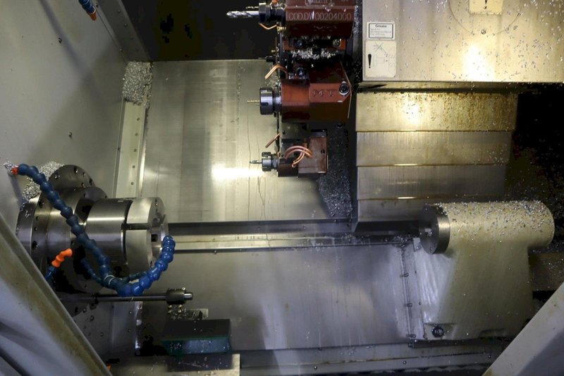 Hardinge GS 200/66 MY CNC Turning Center with Live Milling, 12 Station Turret with Y-Axis, Programmable Tailstock, Parts Catcher, Chip Conveyor- Auction Item