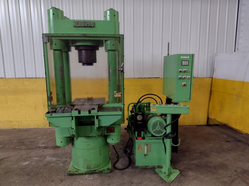300 TON KOHSHIN MODEL #300TF HYDRAULIC 4-POST PRESS 6.5" STROKE: STOCK #16214