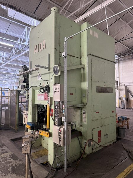 630 TON AIDA MODEL #K-630 KNUCKLE JOINT PRESS, NEW 1991: YOBRO #25820