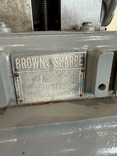 BROWN &amp; SHARPE NO. 13 CYCLINDRICAL GRINDER. STOCK # 1223924.