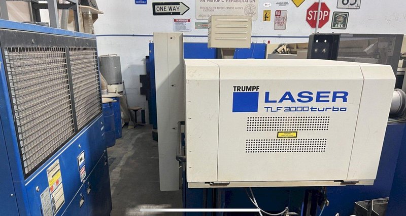 3000 Watt Trumpf Trumatic L2530 CO2 Laser, 2001 – 4′ x 8′ Table